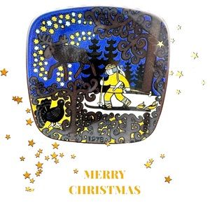 Vintage Arabia of Finland 1978 Plate Chasing the Elk By Raija Uosikkinen BH